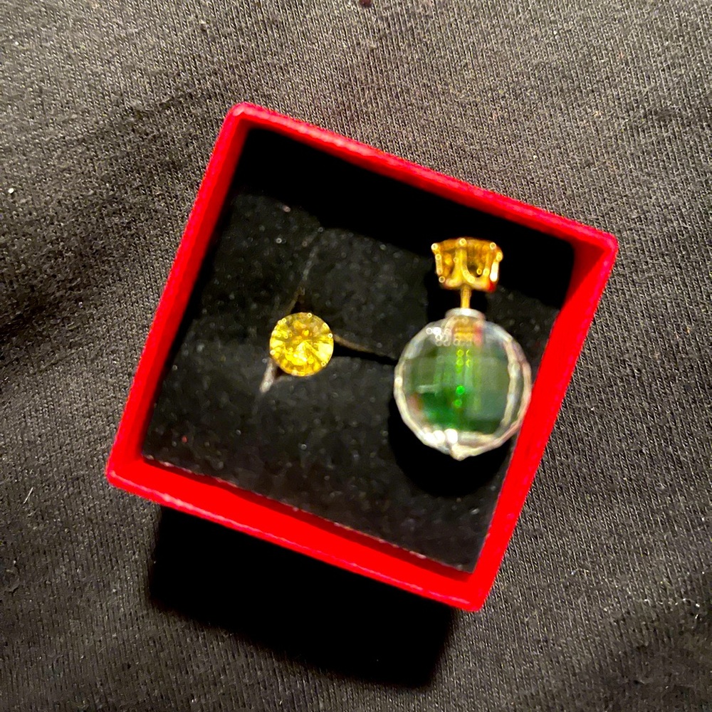 Double Sided Earrings 925 Ss